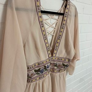 Bell sleeve dress